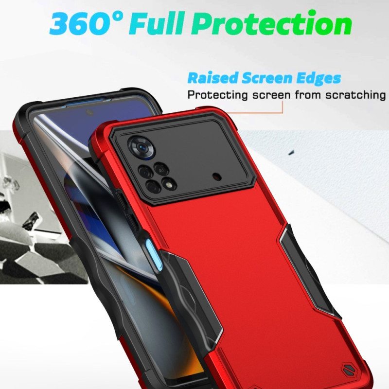 Case Poco X4 Pro 5G Metalliefektihybridi