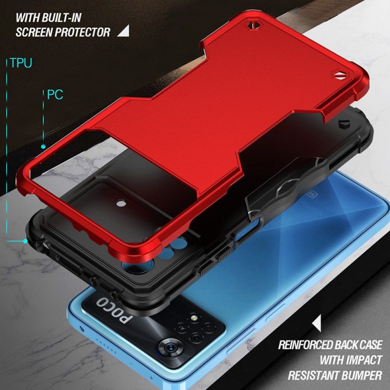 Case Poco X4 Pro 5G Metalliefektihybridi