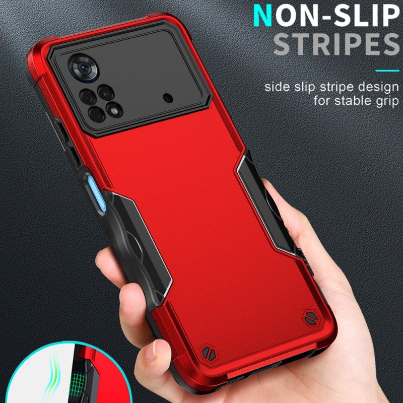 Case Poco X4 Pro 5G Metalliefektihybridi