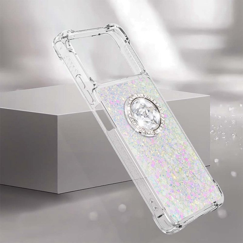 Case Poco X4 Pro 5G Paljetteja Rengastuella