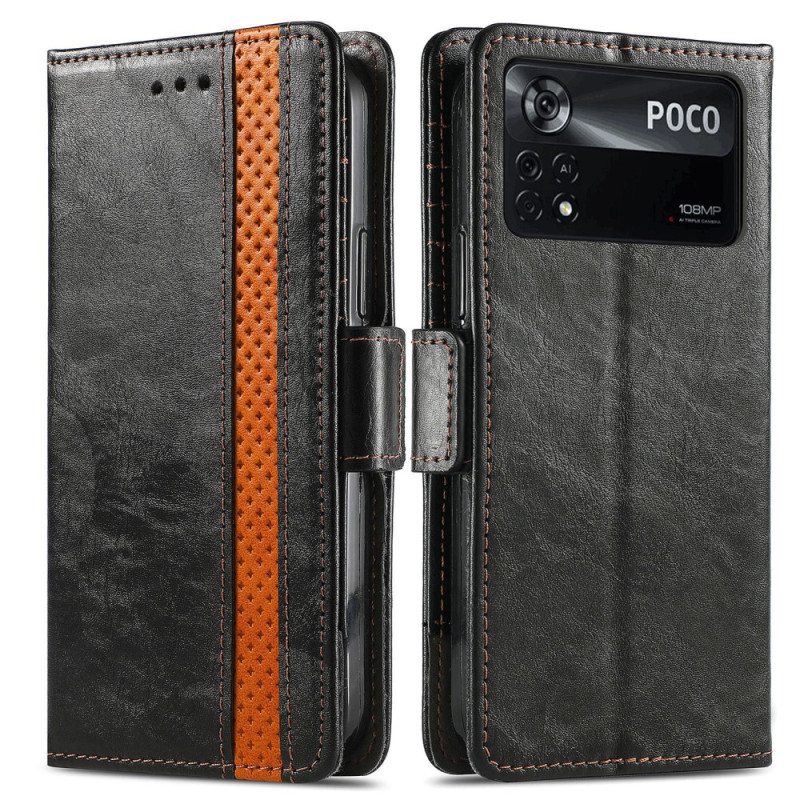 Kotelot Poco X4 Pro 5G Bicolor Vintage