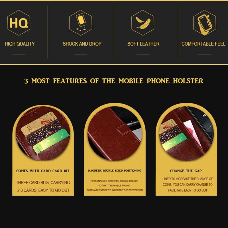 Kotelot Poco X4 Pro 5G Nahkajäljitelmä Idewei