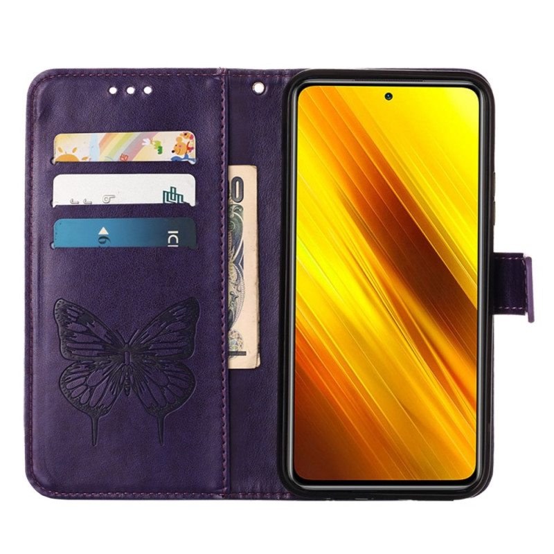 Kotelot Poco X4 Pro 5G Suojaketju Kuori Barokki Hihnaperhonen