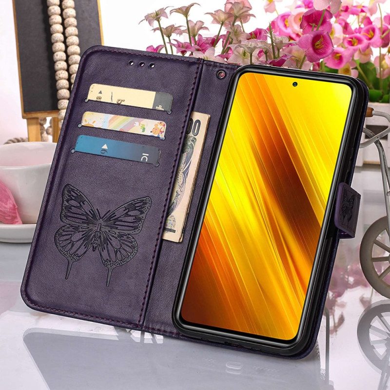 Kotelot Poco X4 Pro 5G Suojaketju Kuori Barokki Hihnaperhonen