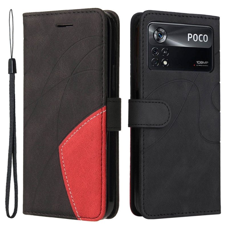 Kotelot Poco X4 Pro 5G Suojaketju Kuori Kaksivärinen Hihna