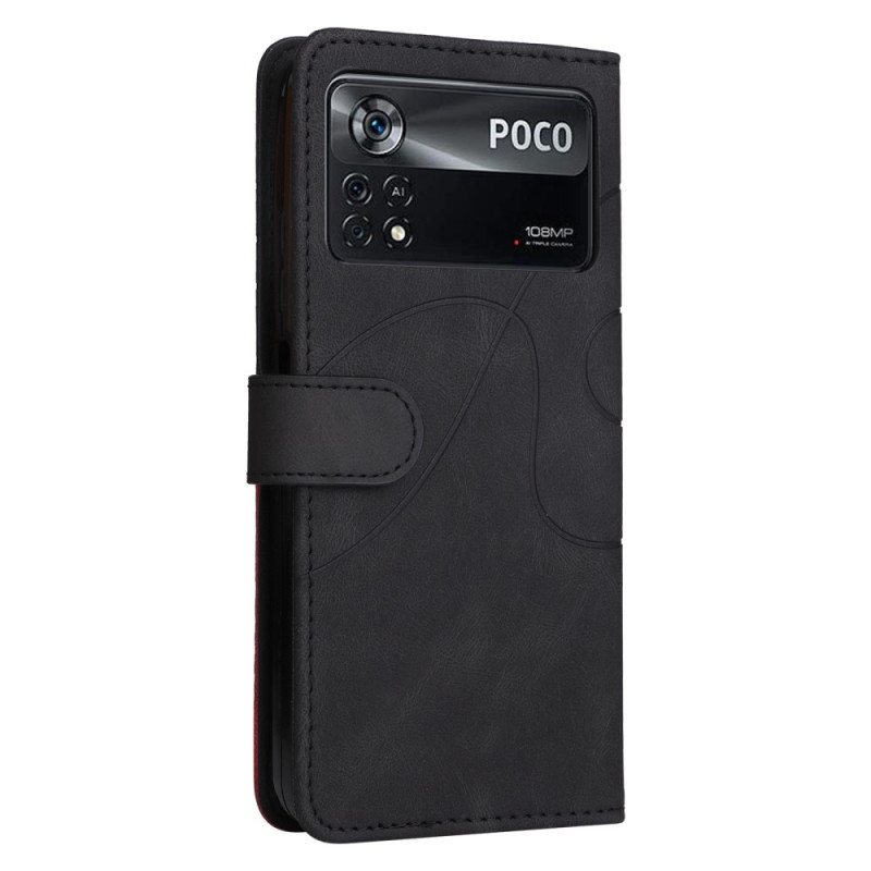 Kotelot Poco X4 Pro 5G Suojaketju Kuori Kaksivärinen Hihna