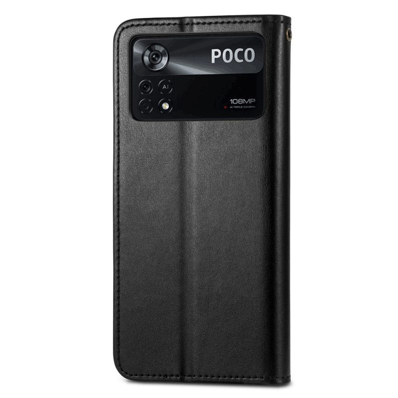 Kotelot Poco X4 Pro 5G Suojaketju Kuori Magneettinen Kaulanauhapainike