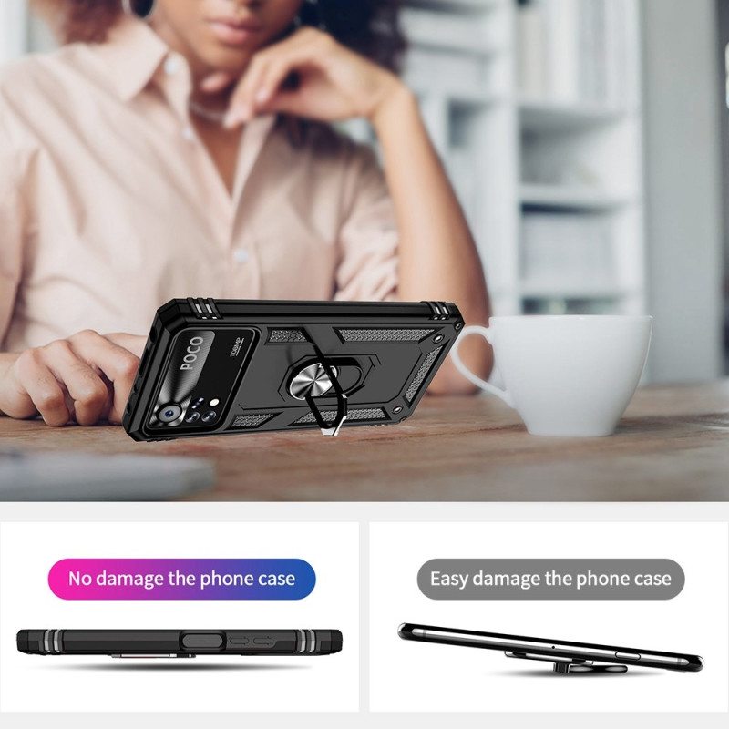 Kuori Poco X4 Pro 5G Premium-renkaan Tuki