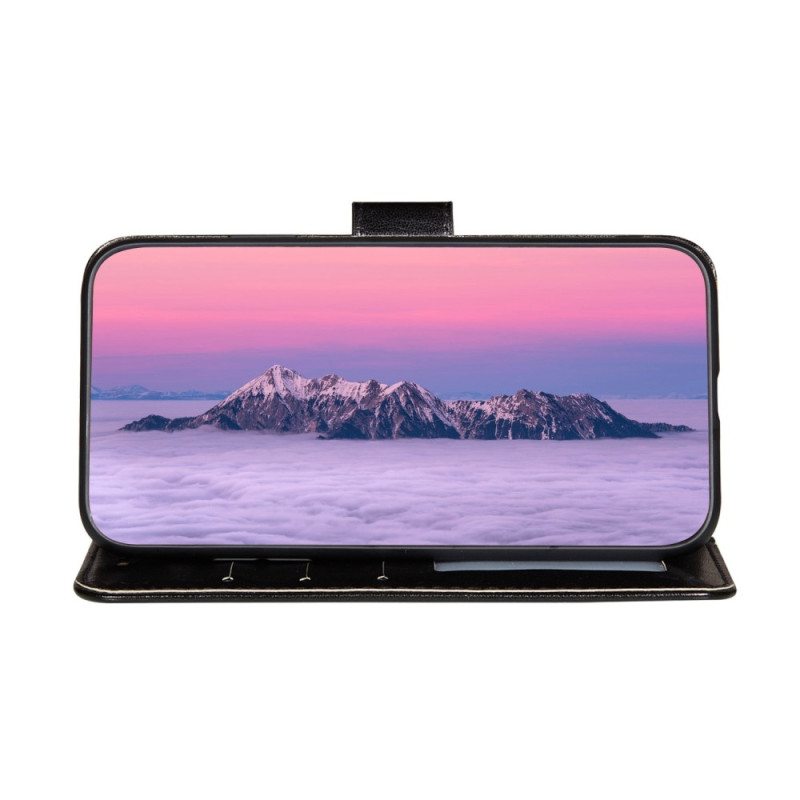 Nahkakotelo Poco X4 Pro 5G Suojaketju Kuori Keinonahkaa Hihnalla
