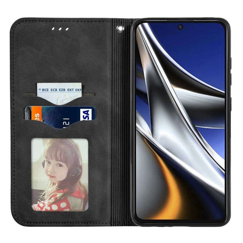 Puhelinkuoret Poco X4 Pro 5G Kotelot Flip Eleganssi