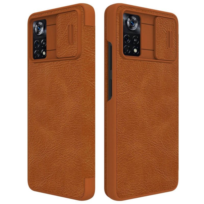 Puhelinkuoret Poco X4 Pro 5G Kotelot Flip Qin Pro -sarja Nillkin