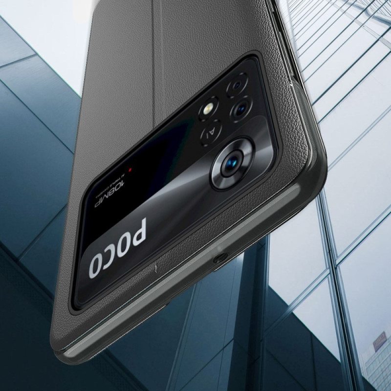 Puhelinkuoret Poco X4 Pro 5G Teksturoitu Keinonahka