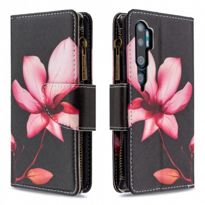 Kotelot Xiaomi Mi Note 10 / 10 Pro Kukkavetoketjullinen Tasku