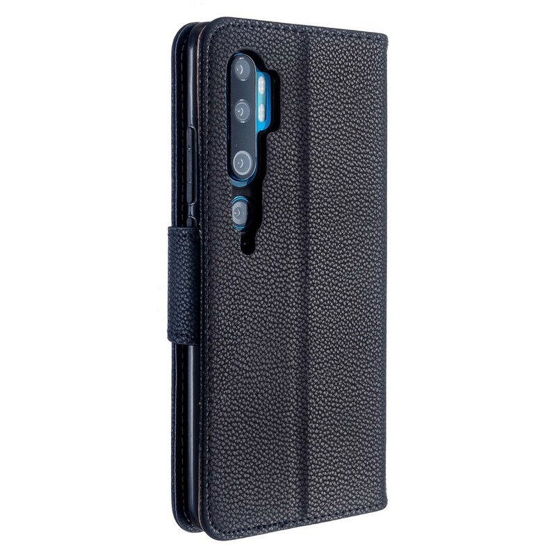 Kotelot Xiaomi Mi Note 10 / 10 Pro Suojaketju Kuori Värillinen Litsi Nahkatehostehihna