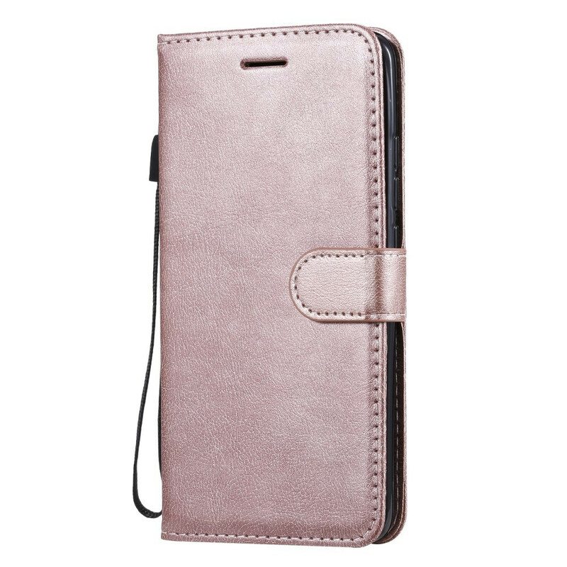 Nahkakotelo Xiaomi Mi Note 10 / 10 Pro Suojaketju Kuori Strappy Leather Style