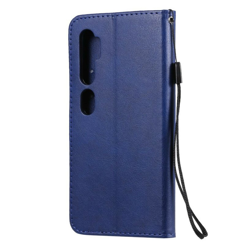 Nahkakotelo Xiaomi Mi Note 10 / 10 Pro Suojaketju Kuori Strappy Leather Style