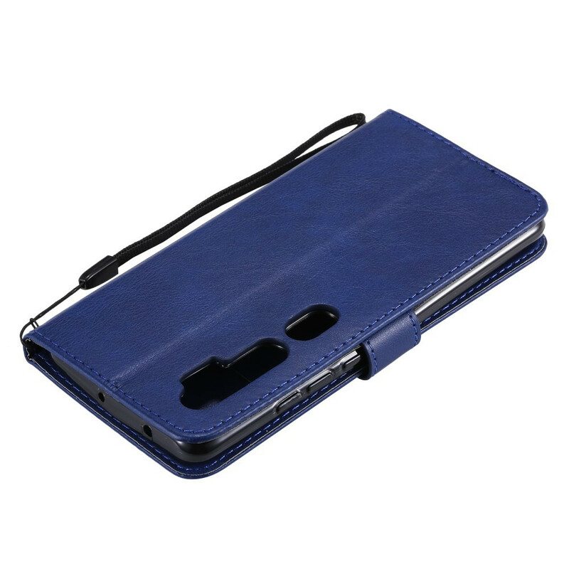 Nahkakotelo Xiaomi Mi Note 10 / 10 Pro Suojaketju Kuori Strappy Leather Style