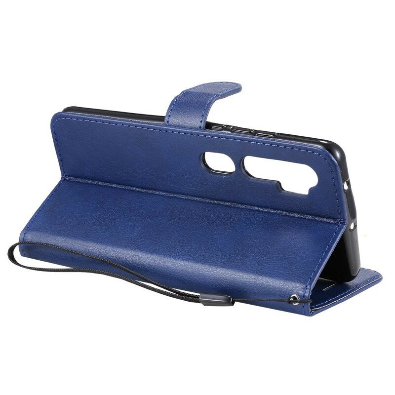 Nahkakotelo Xiaomi Mi Note 10 / 10 Pro Suojaketju Kuori Strappy Leather Style