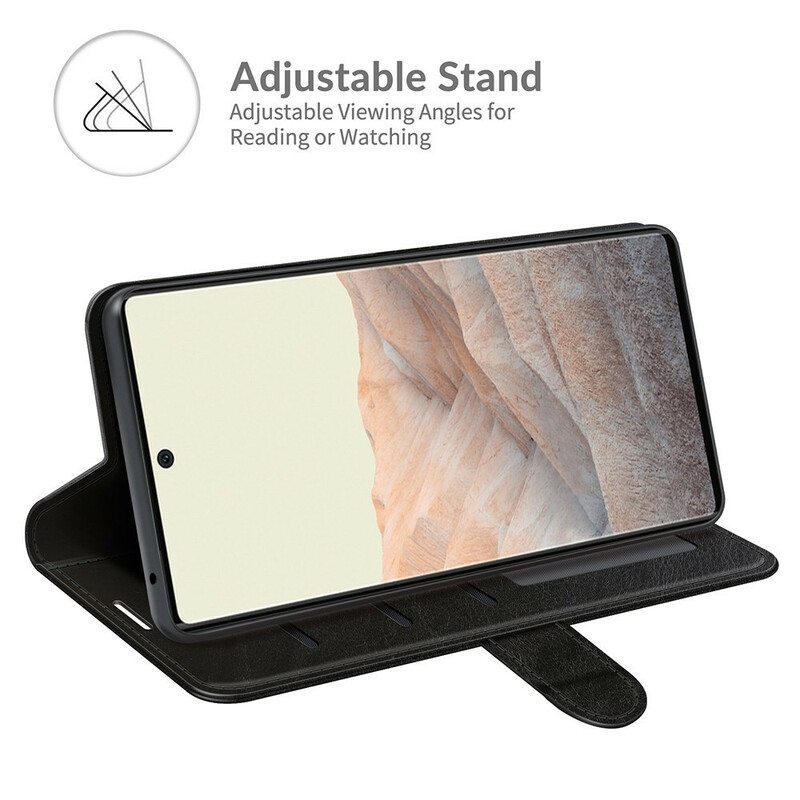 Flip Case Google Pixel 6 Ultra-keinonahka