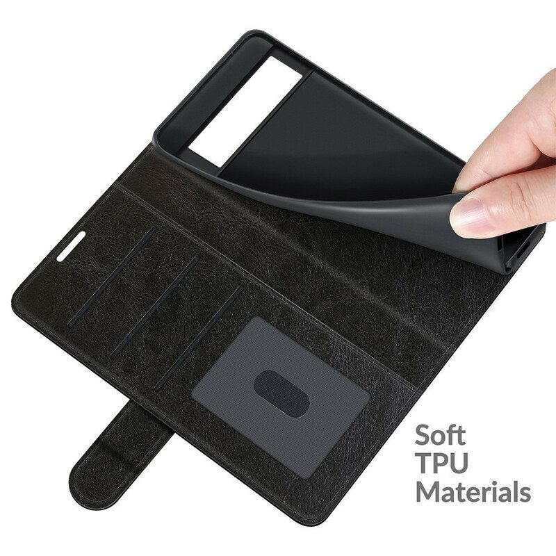 Flip Case Google Pixel 6 Ultra-keinonahka
