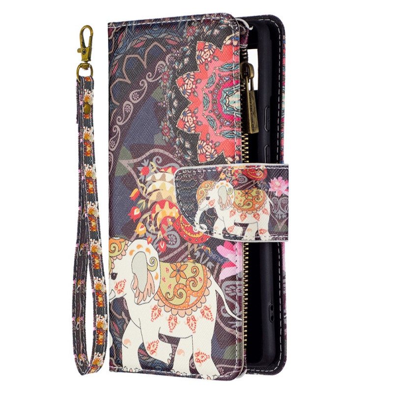 Kotelot Google Pixel 6 Elephant Vetoketjullinen Tasku