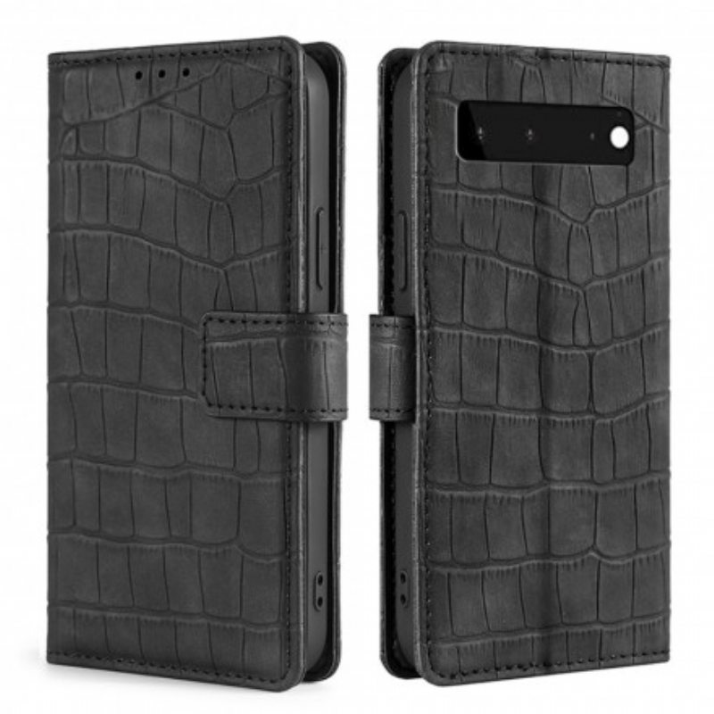 Kotelot Google Pixel 6 Ihokosketuskrokotiili