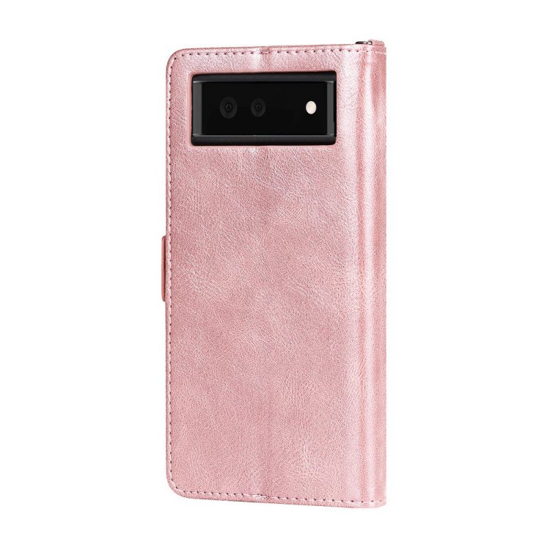 Kotelot Google Pixel 6 Kaksois-rfid-läppä