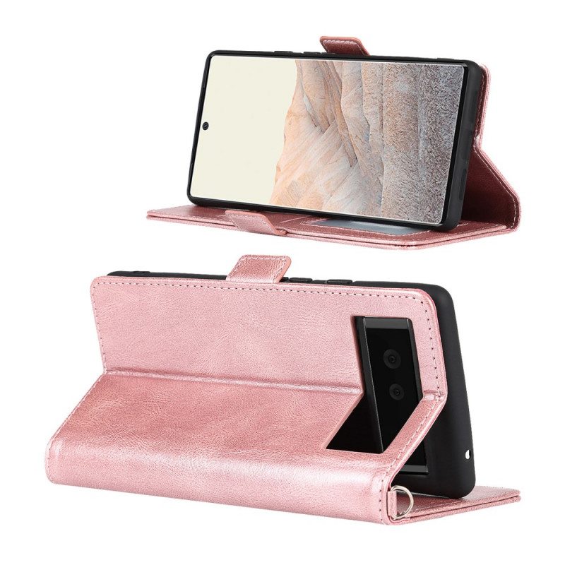 Kotelot Google Pixel 6 Kaksois-rfid-läppä
