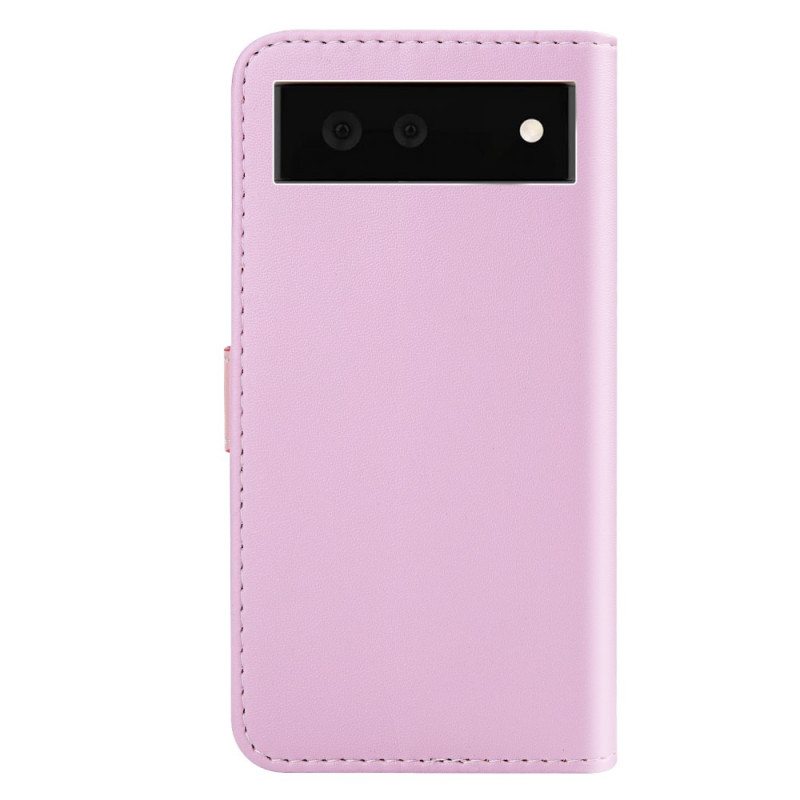 Kotelot Google Pixel 6 Kolmivärinen Nahkaefekti