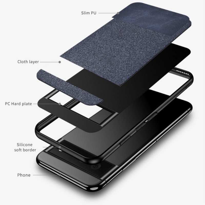 Kuori Google Pixel 6 Bi-tekstuurinen Keinonahka