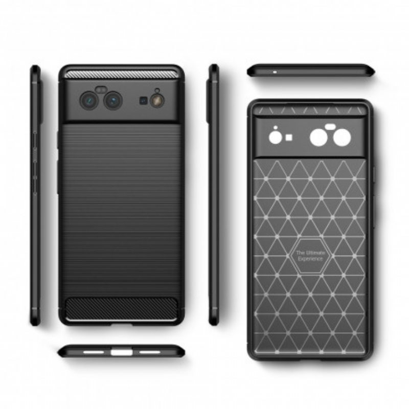 Kuori Google Pixel 6 Harjattua Hiilikuitua