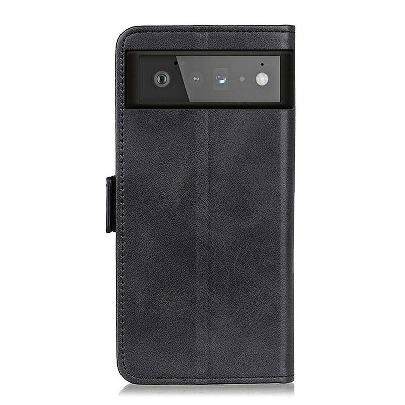 Nahkakotelo Google Pixel 6 Kotelot Flip Kaksoisläppä