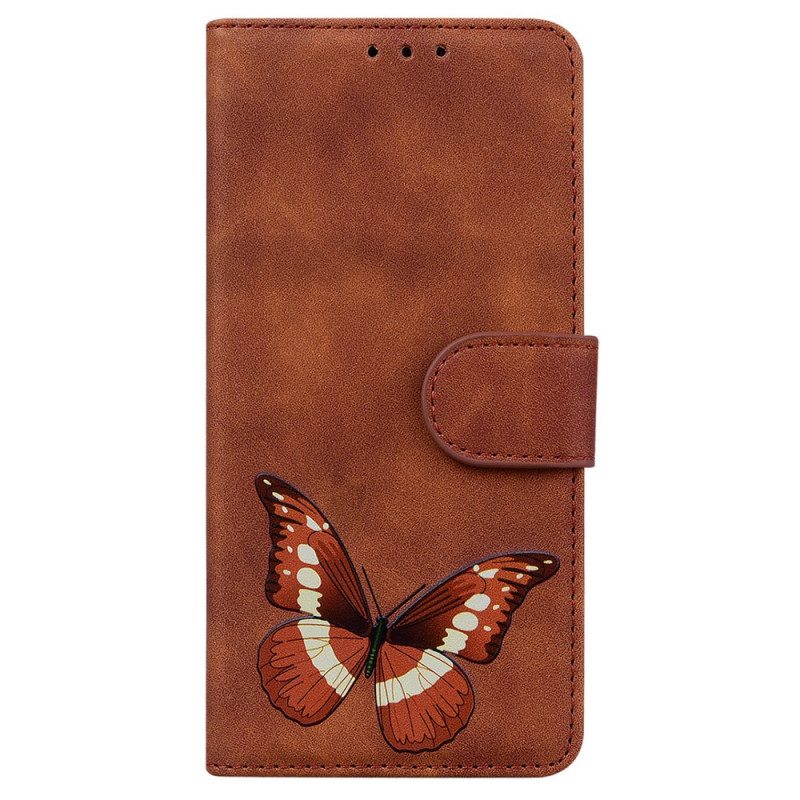 Nahkakotelo Google Pixel 6 Skin Touch Butterfly