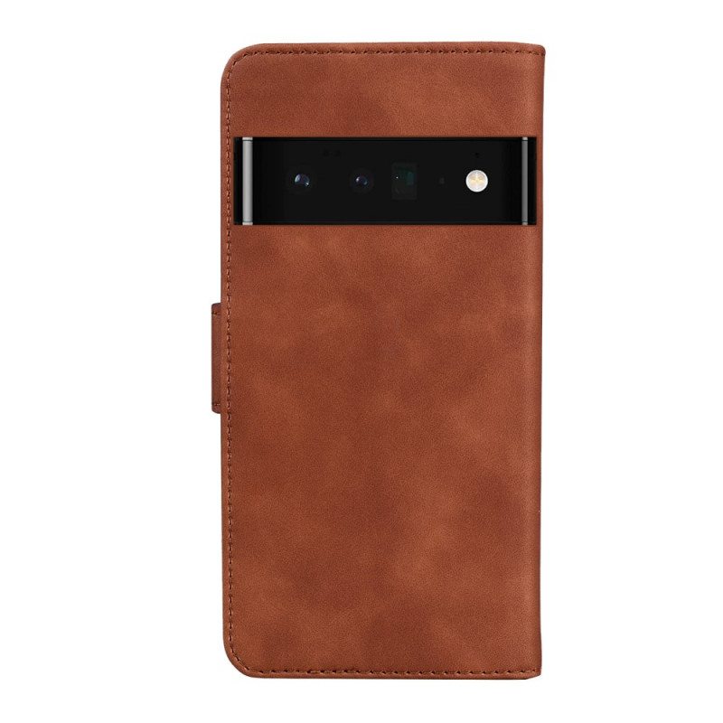 Nahkakotelo Google Pixel 6 Skin Touch Butterfly