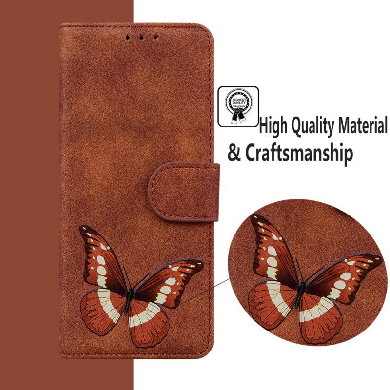 Nahkakotelo Google Pixel 6 Skin Touch Butterfly