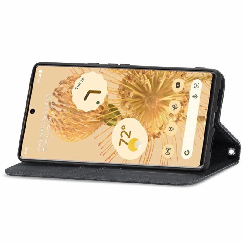 Puhelinkuoret Google Pixel 6 Kotelot Flip Vintage Skin Touch Design