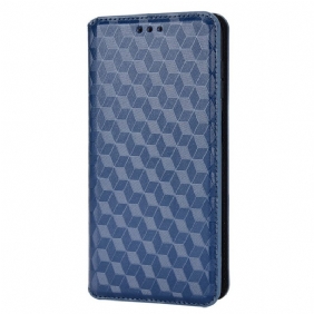 Puhelinkuoret Samsung Galaxy M23 5G Kotelot Flip 3d Cube -nahkatehoste