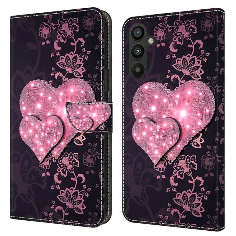 Kotelot Samsung Galaxy A15 Pitsisydämet