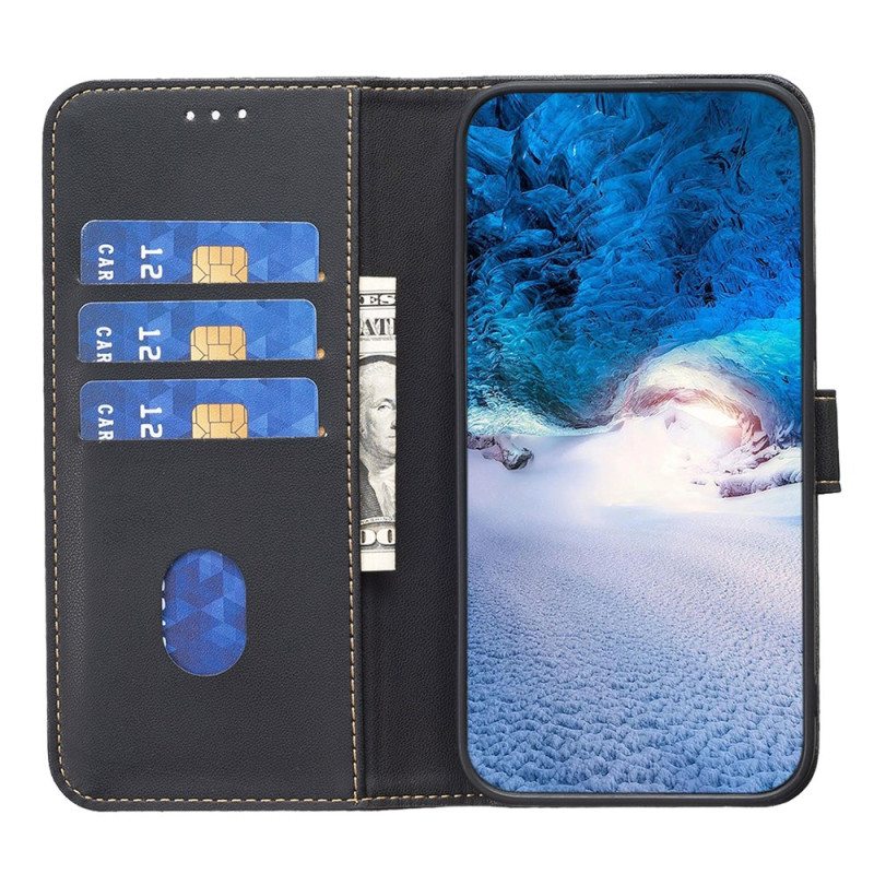 Nahkakotelo Samsung Galaxy A15 Klassinen Binfen Väri