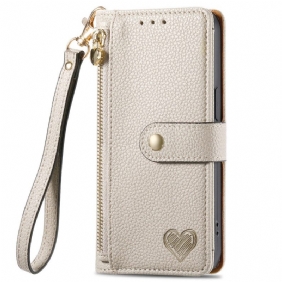 Kuoret Oneplus Nord 4 Sydänkuvioinen Rfid-estollinen Lompakko