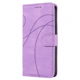 Nahkakotelo Oneplus Nord 4 Aaltoileva Viiva