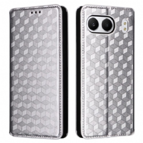 Nahkakotelo Oneplus Nord 4 Timanttikuvioinen