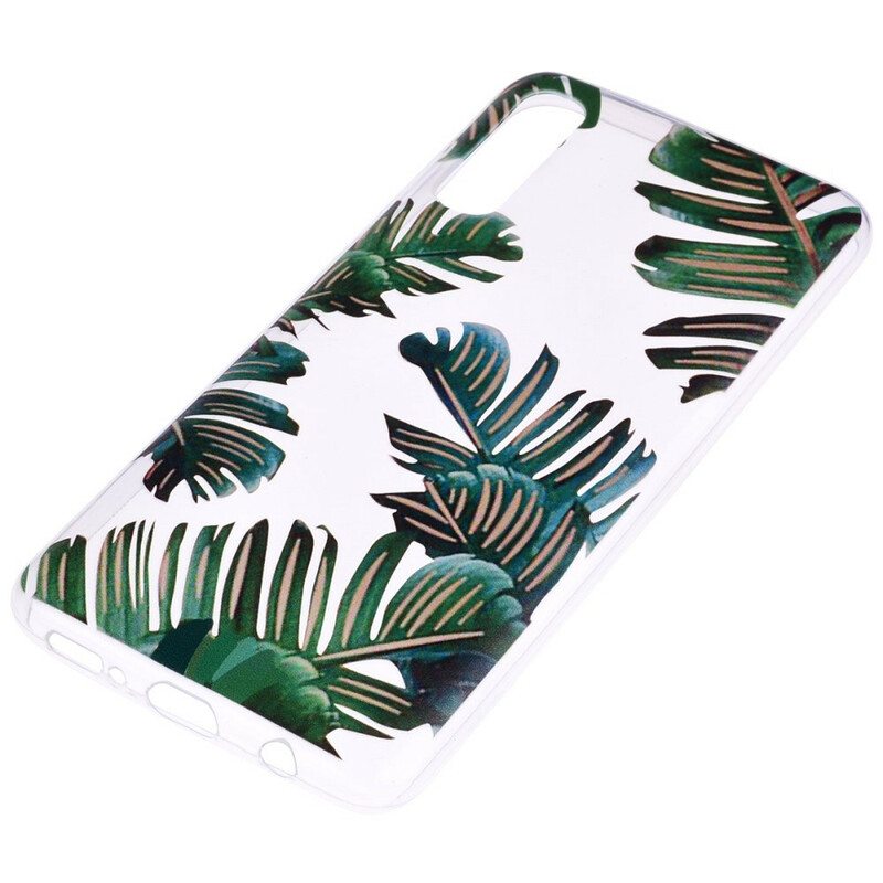 Case Samsung Galaxy A70 Saumattomat Vihreät Lehdet