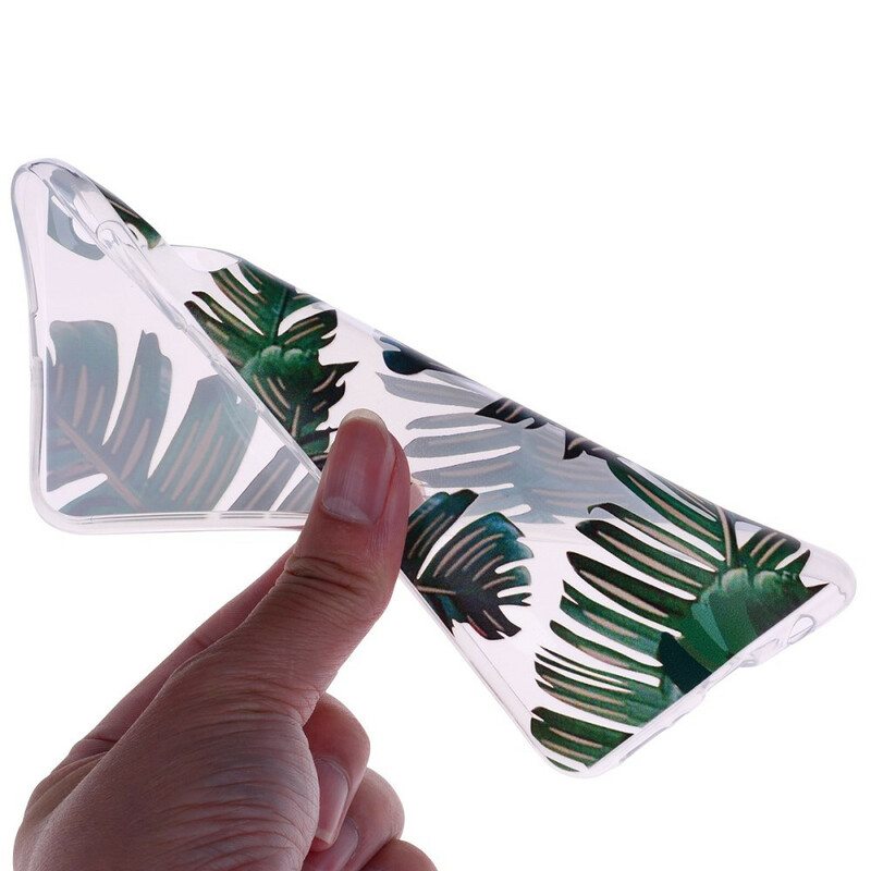 Case Samsung Galaxy A70 Saumattomat Vihreät Lehdet