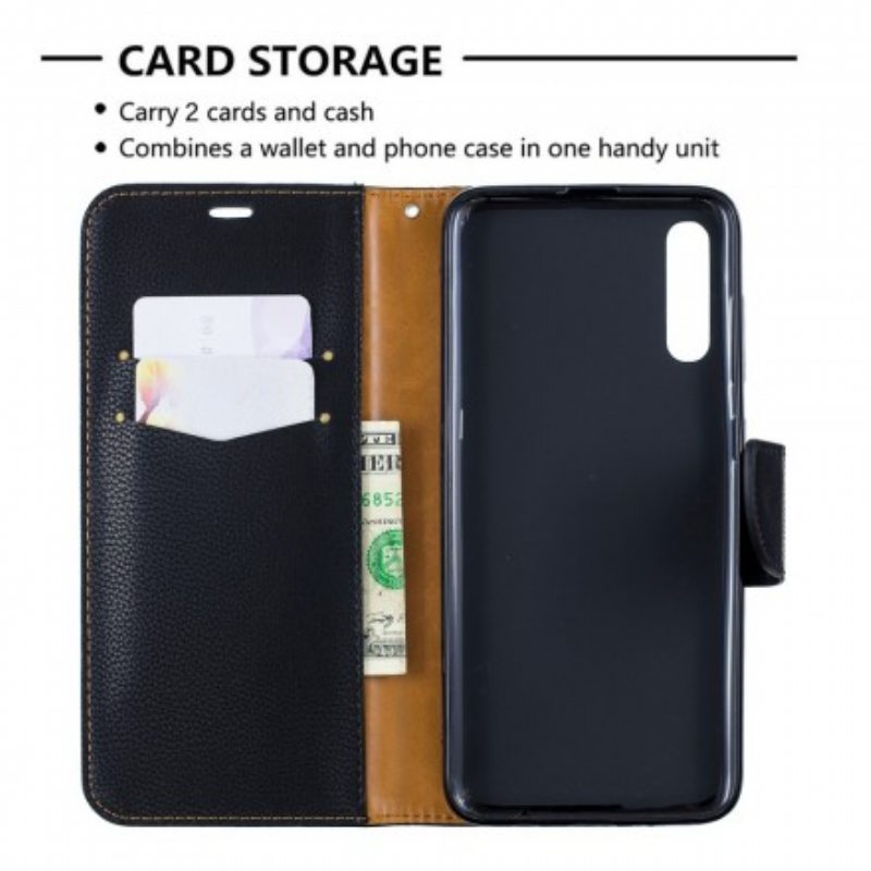 Flip Case Samsung Galaxy A70 Kotelot Flip Litsi Rabat Oblique