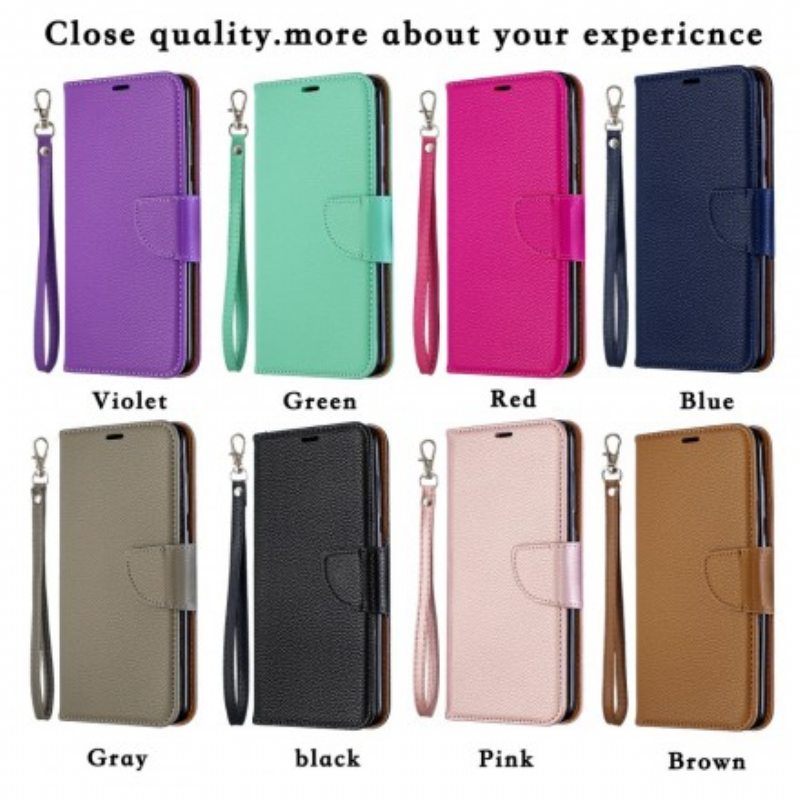 Flip Case Samsung Galaxy A70 Kotelot Flip Litsi Rabat Oblique
