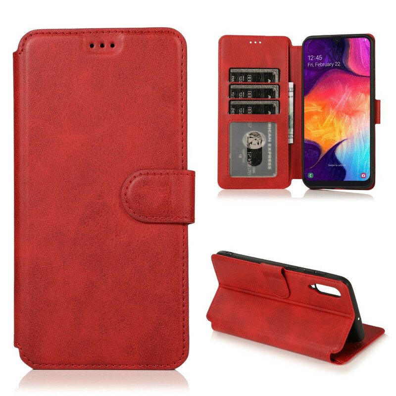Kotelot Samsung Galaxy A70 Ylellinen Nahkaefekti