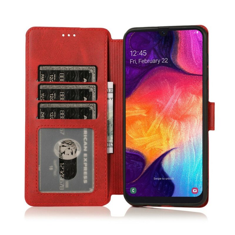 Kotelot Samsung Galaxy A70 Ylellinen Nahkaefekti