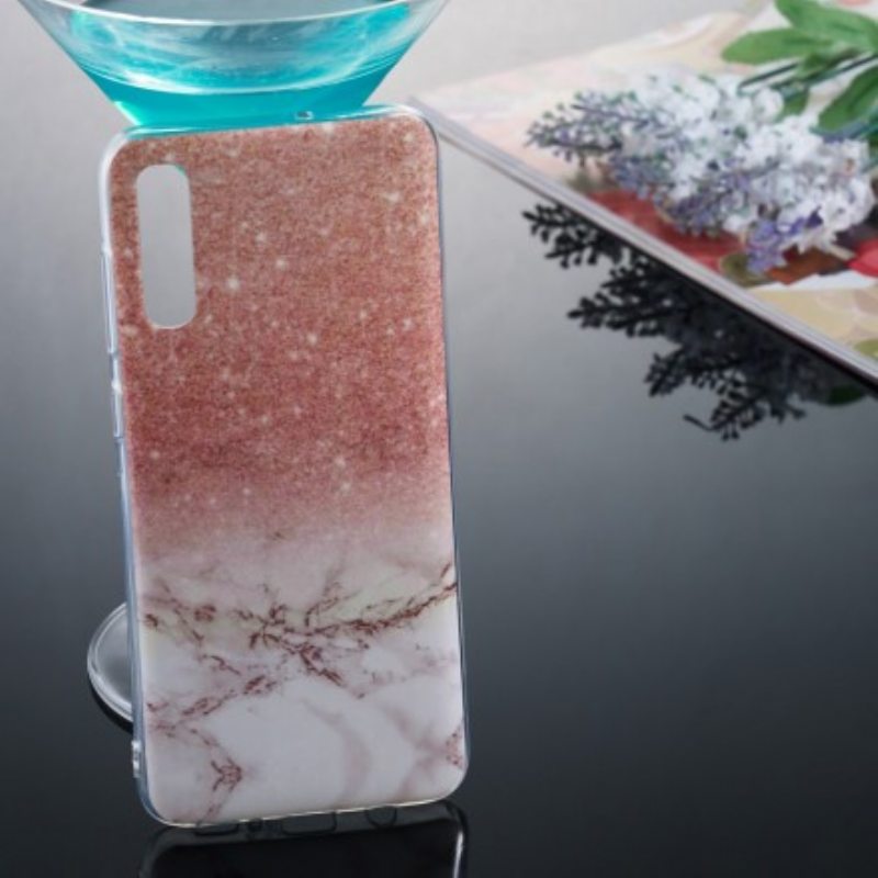 Kuori Samsung Galaxy A70 Glitter Marble