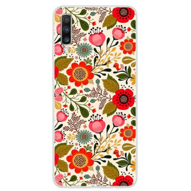 Kuori Samsung Galaxy A70 Kukkainen Kuvakudos